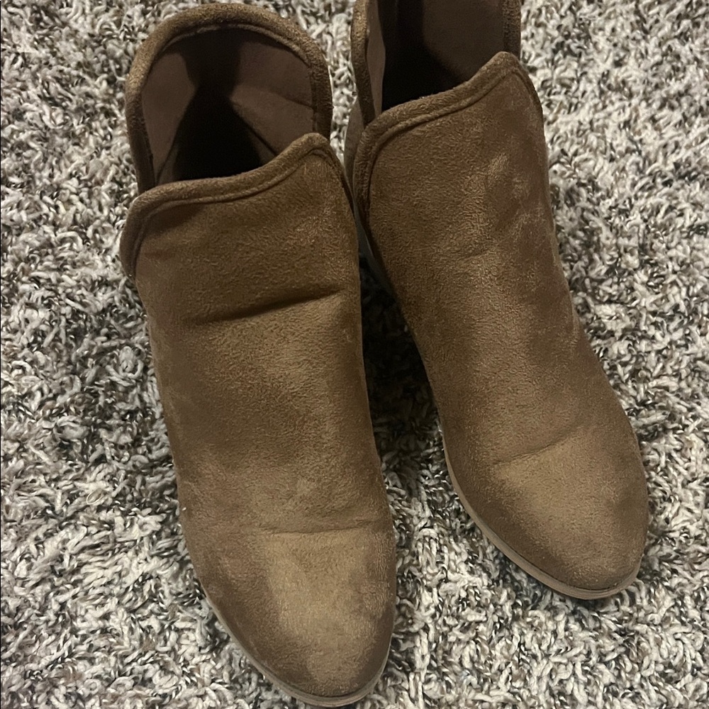 Brown Suede Ankle Boots